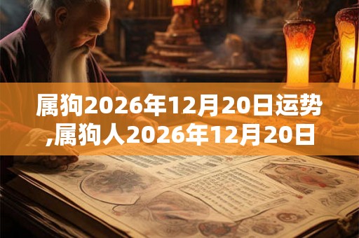 属狗2026年12月20日运势,属狗人2026年12月20日财运,生肖狗2026年12月20日运势 属狗2026年12月20日运势,属狗人2026年12月20日财运,生肖狗2026年12月20日运势