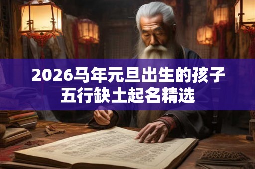 2026马年元旦出生的孩子五行缺土起名精选