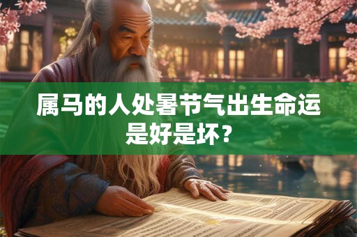 属马的人处暑节气出生命运是好是坏? 属马的人处暑节气出生命运是好是坏?