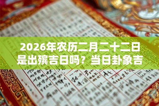 2026年农历二月二十二日是出殡吉日吗？当日卦象吉凶？