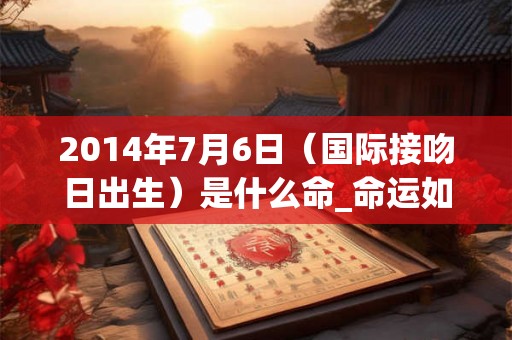 2014年7月6日（国际接吻日出生）是什么命_命运如何
