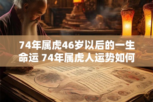 74年属虎46岁以后的一生命运 74年属虎人运势如何