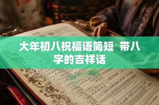 大年初八祝福语简短  带八字的吉祥话