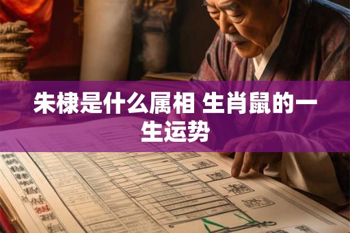 朱棣是什么属相 生肖鼠的一生运势