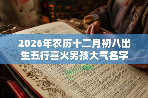 2026年农历十二月初八出生五行喜火男孩大气名字
