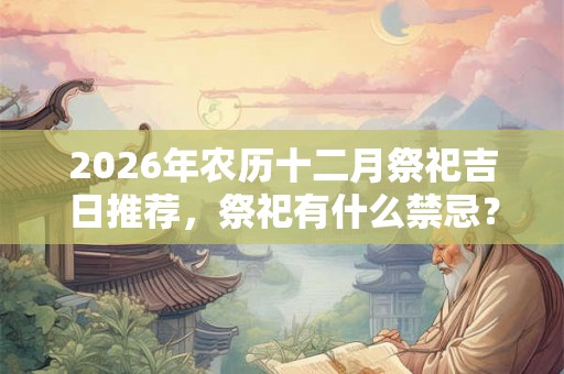 2026年农历十二月祭祀吉日推荐,祭祀有什么禁忌? 2026年农历十二月祭祀吉日推荐,祭祀有什么禁忌?