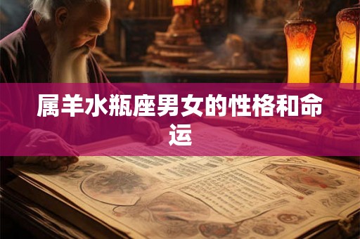 属羊水瓶座男女的性格和命运
