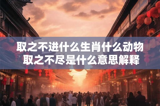 取之不进什么生肖什么动物 取之不尽是什么意思解释