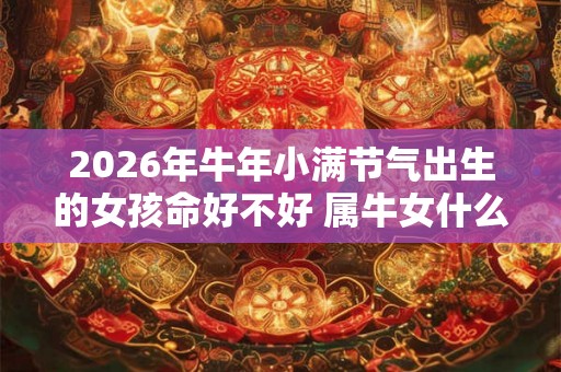 2026年牛年小满节气出生的女孩命好不好 属牛女什么季节出生好 2026年牛年小满节气出生的女孩命好不好 属牛女什么季节出生好
