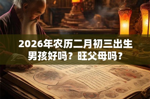 2026年农历二月初三出生男孩好吗？旺父母吗？