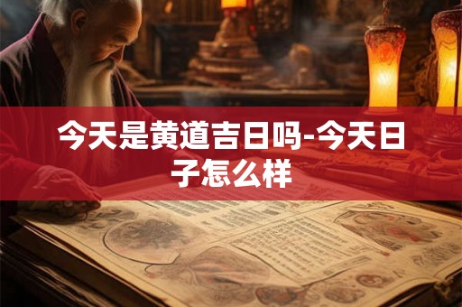 今天是黄道吉日吗-今天日子怎么样