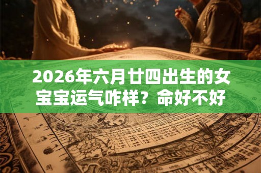 2026年六月廿四出生的女宝宝运气咋样？命好不好