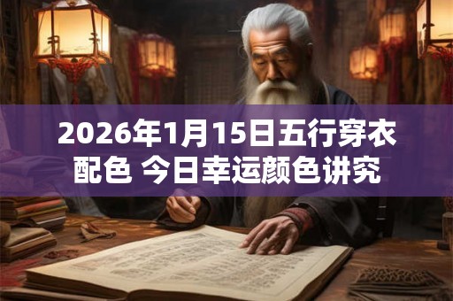 2026年1月15日五行穿衣配色 今日幸运颜色讲究