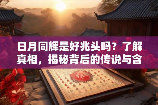 日月同辉是好兆头吗？了解真相，揭秘背后的传说与含义