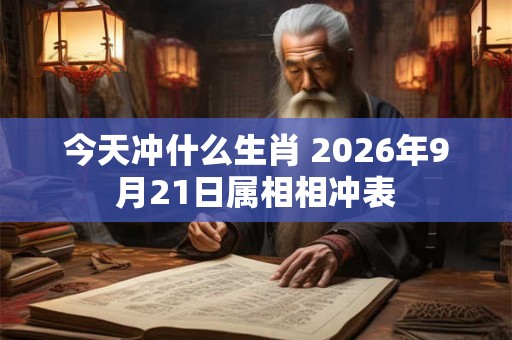今天冲什么生肖 2026年9月21日属相相冲表