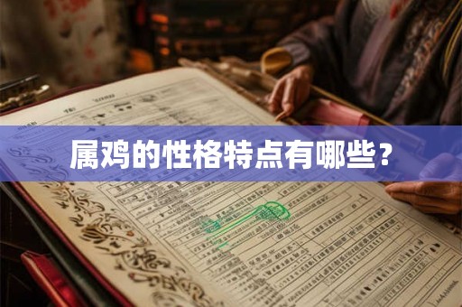 属鸡的性格特点有哪些？