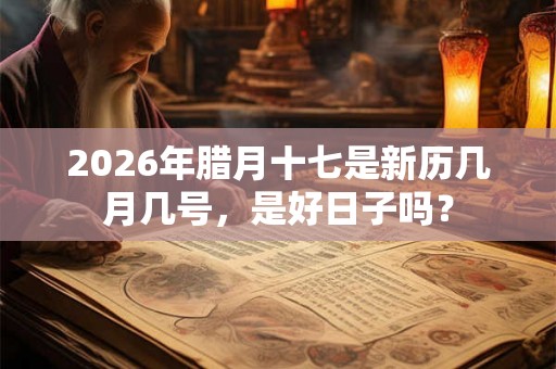 2026年腊月十七是新历几月几号，是好日子吗？