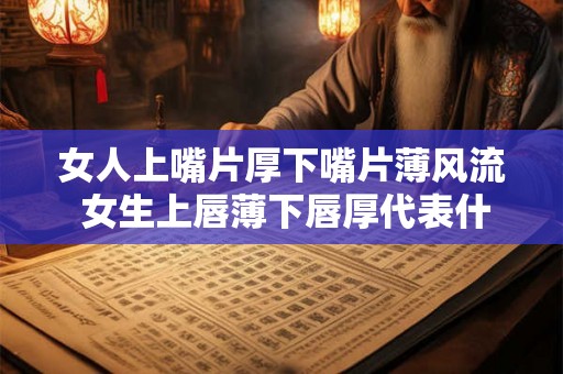 女人上嘴片厚下嘴片薄风流 女生上唇薄下唇厚代表什么