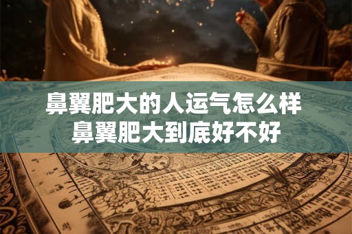 鼻翼肥大的人运气怎么样 鼻翼肥大到底好不好