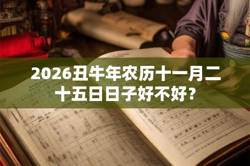2026丑牛年农历十一月二十五日日子好不好？