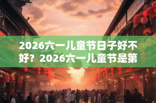 2026六一儿童节日子好不好？2026六一儿童节是第几个儿童节？