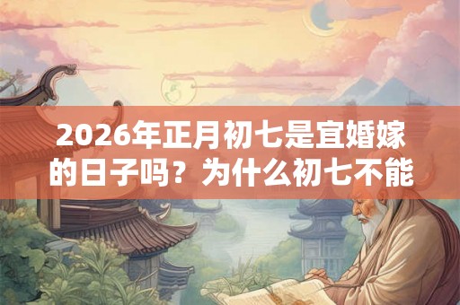 2026年正月初七是宜婚嫁的日子吗？为什么初七不能结婚？