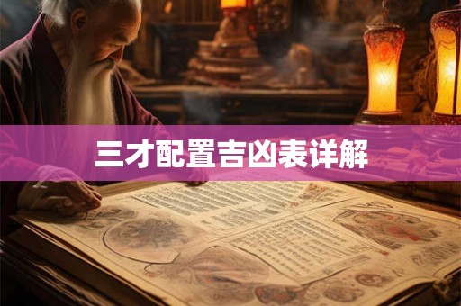 三才配置吉凶表详解 三才配置吉凶表详解
