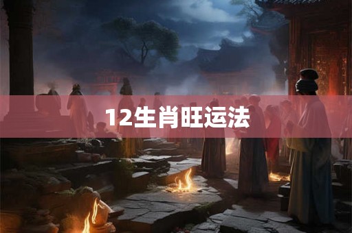 12生肖旺运法