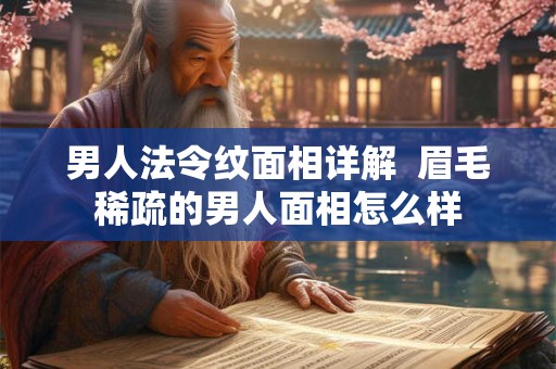 男人法令纹面相详解  眉毛稀疏的男人面相怎么样