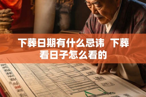 下葬日期有什么忌讳  下葬看日子怎么看的
