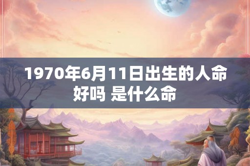 1970年6月11日出生的人命好吗 是什么命