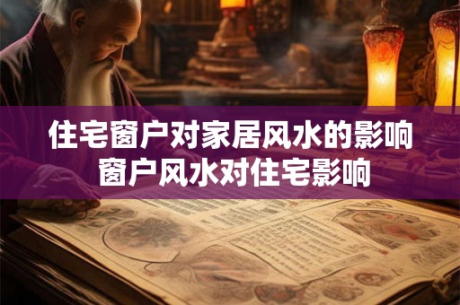 住宅窗户对家居风水的影响 窗户风水对住宅影响