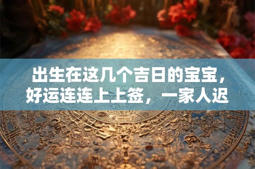 出生在这几个吉日的宝宝,好运连连上上签,一家人迟早发大财! 出生在这几个吉日的宝宝,好运连连上上签,一家人迟早发大财!