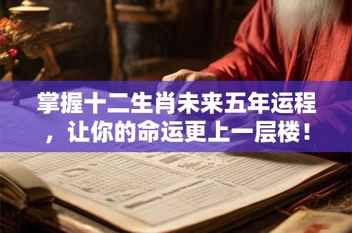 掌握十二生肖未来五年运程，让你的命运更上一层楼！