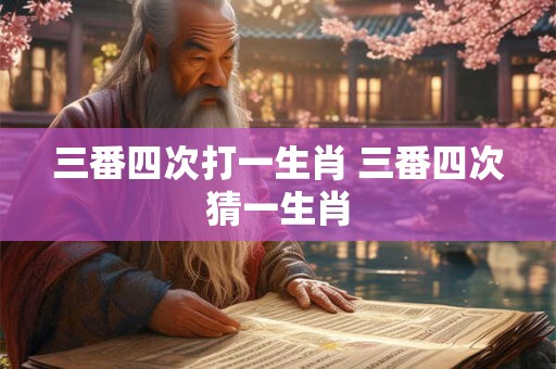 三番四次打一生肖 三番四次猜一生肖