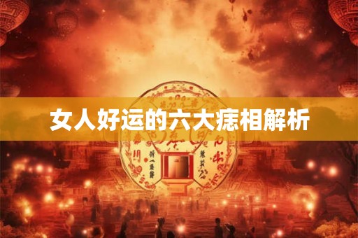 女人好运的六大痣相解析