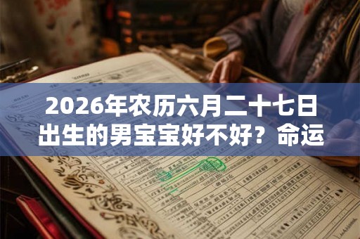 2026年农历六月二十七日出生的男宝宝好不好?命运如何? 2026年农历六月二十七日出生的男宝宝好不好?命运如何?