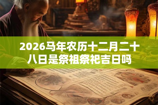 2026马年农历十二月二十八日是祭祖祭祀吉日吗