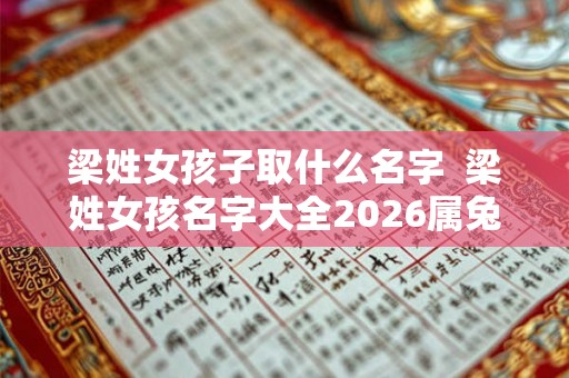 梁姓女孩子取什么名字  梁姓女孩名字大全2026属兔