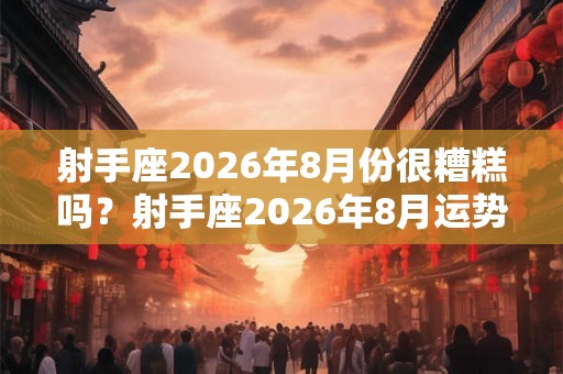 射手座2026年8月份很糟糕吗?射手座2026年8月运势分析 射手座2026年8月份很糟糕吗?射手座2026年8月运势分析