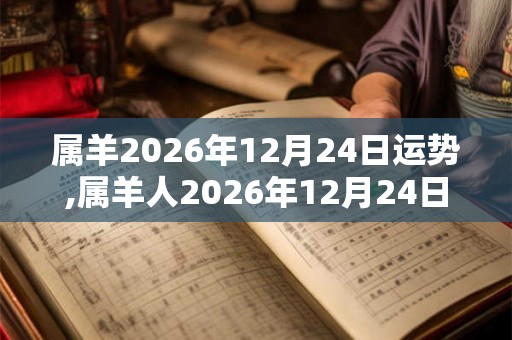 属羊2026年12月24日运势,属羊人2026年12月24日财运,生肖羊2026年12月24日运势