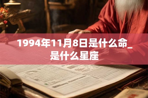 1994年11月8日是什么命_是什么星座