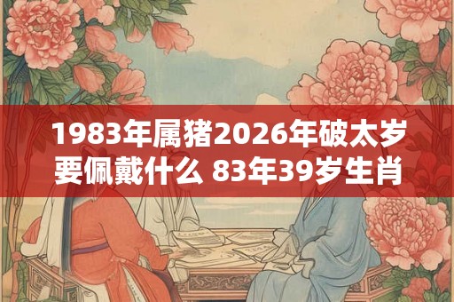 1983年属猪2026年破太岁要佩戴什么 83年39岁生肖猪犯太岁怎么化解