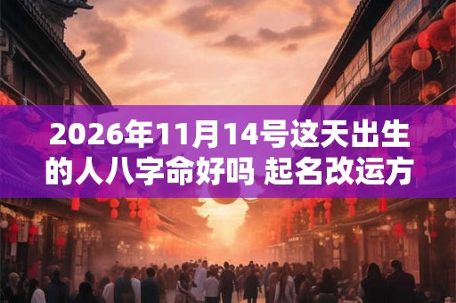 2026年11月14号这天出生的人八字命好吗 起名改运方法分享