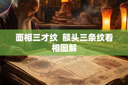 面相三才纹  额头三条纹看相图解