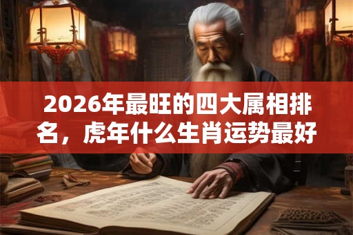 2026年最旺的四大属相排名，虎年什么生肖运势最好？