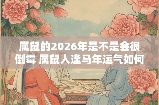 属鼠的2026年是不是会很倒霉 属鼠人逢马年运气如何