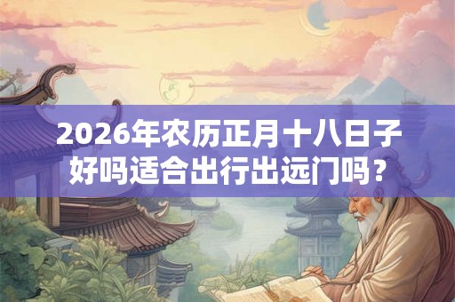 2026年农历正月十八日子好吗适合出行出远门吗？