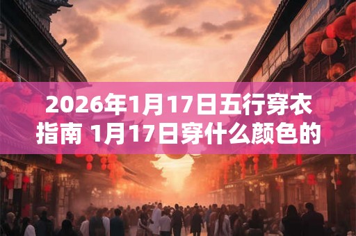 2026年1月17日五行穿衣指南 1月17日穿什么颜色的衣服