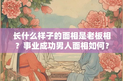 长什么样子的面相是老板相？事业成功男人面相如何？